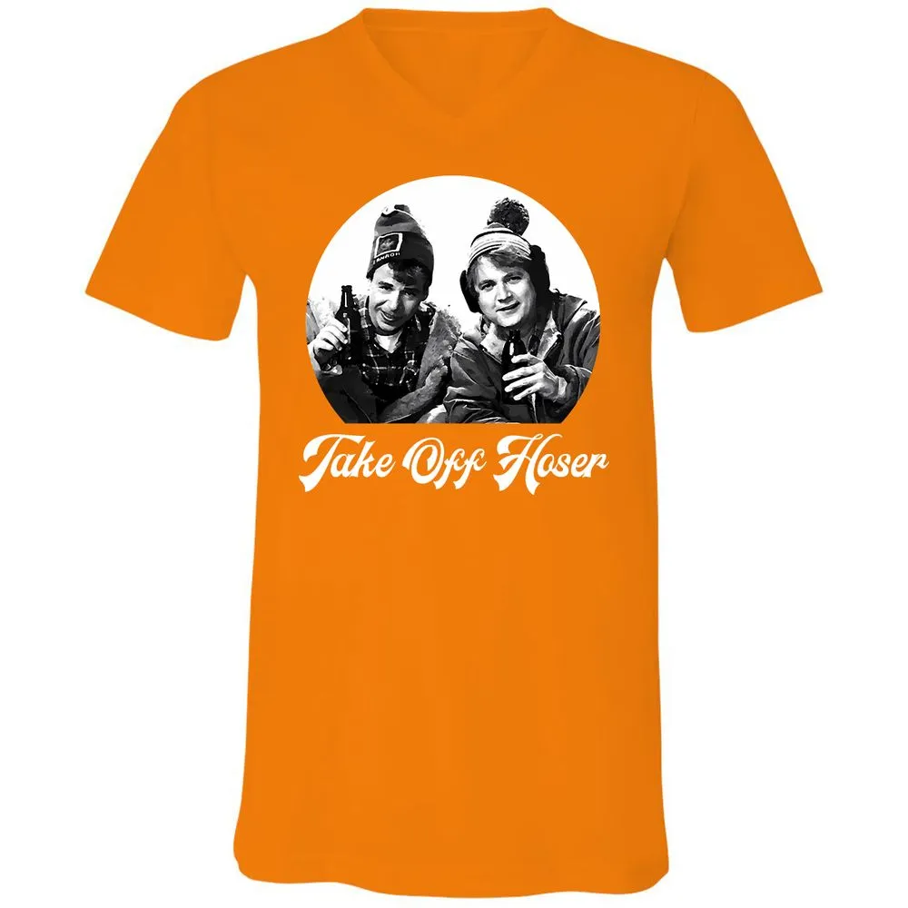 Unisex V-Neck T-Shirt - U1YLWRBW - Orange - 11