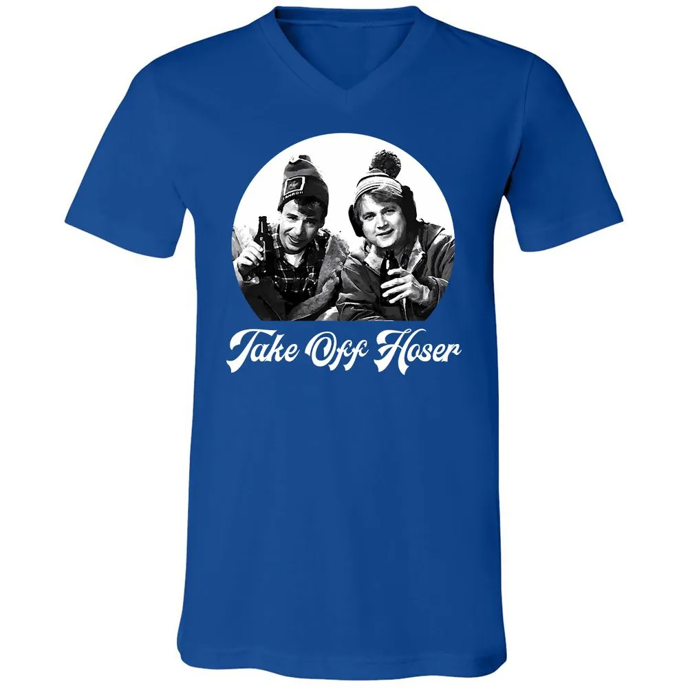 Unisex V-Neck T-Shirt - U1YLWRBW - True Royal - 4