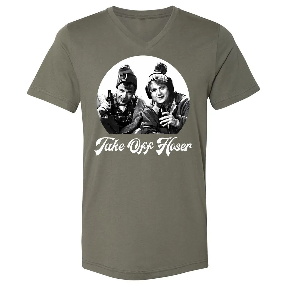 Unisex V-Neck T-Shirt - U1YLWRBW - Military Green - 10