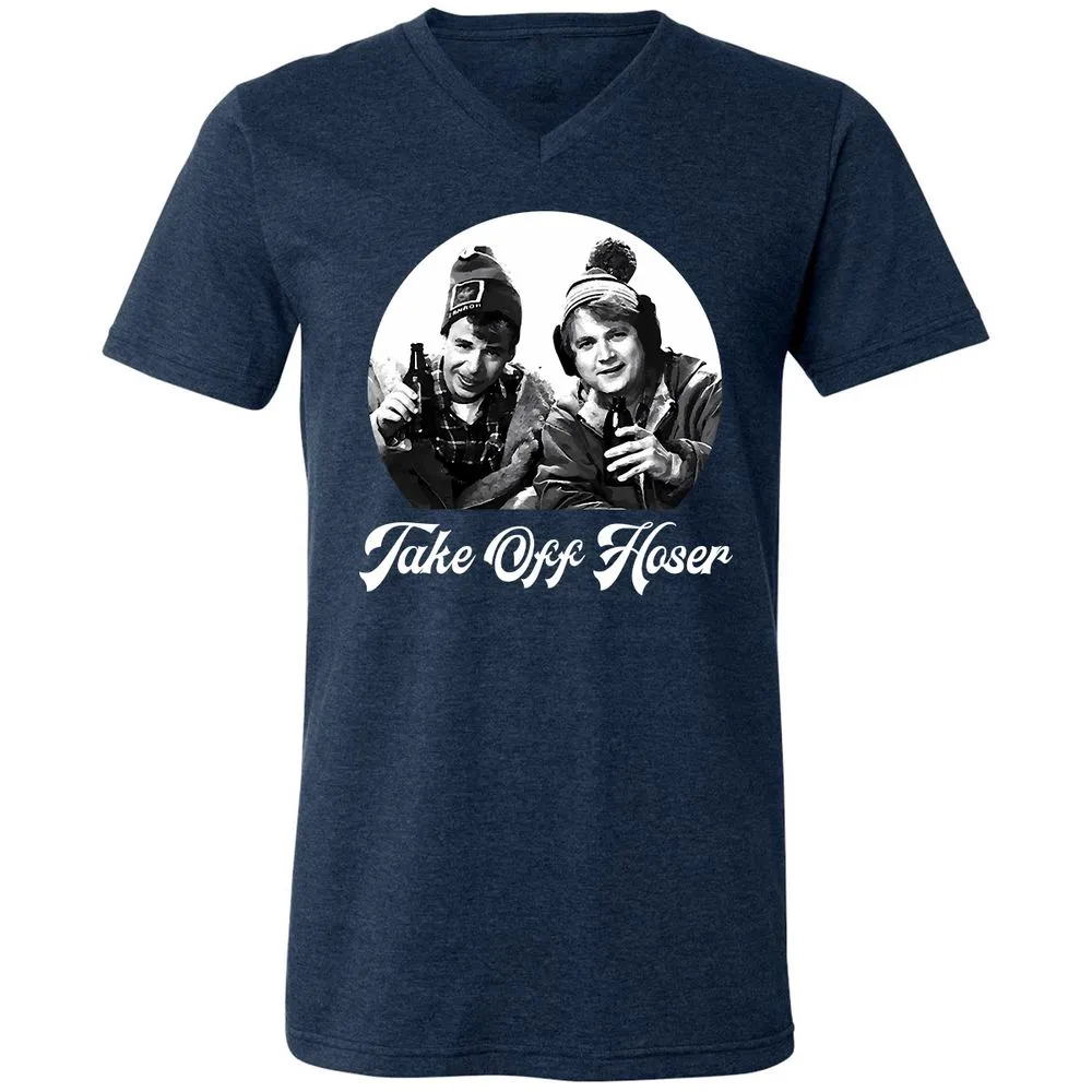Unisex V-Neck T-Shirt - U1YLWRBW - Heather Navy - 15