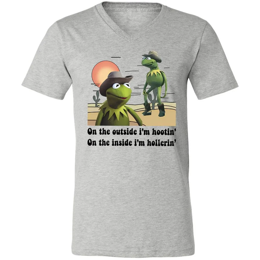 Unisex V-Neck T-Shirt - T7MH351G - Athletic Heather - 7