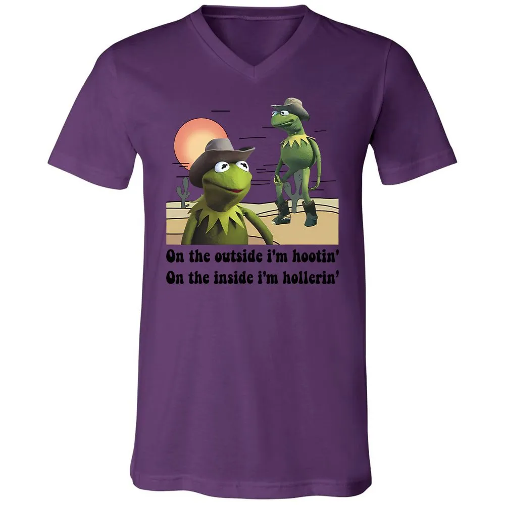 Unisex V-Neck T-Shirt - T7MH351G - Team Purple - 2