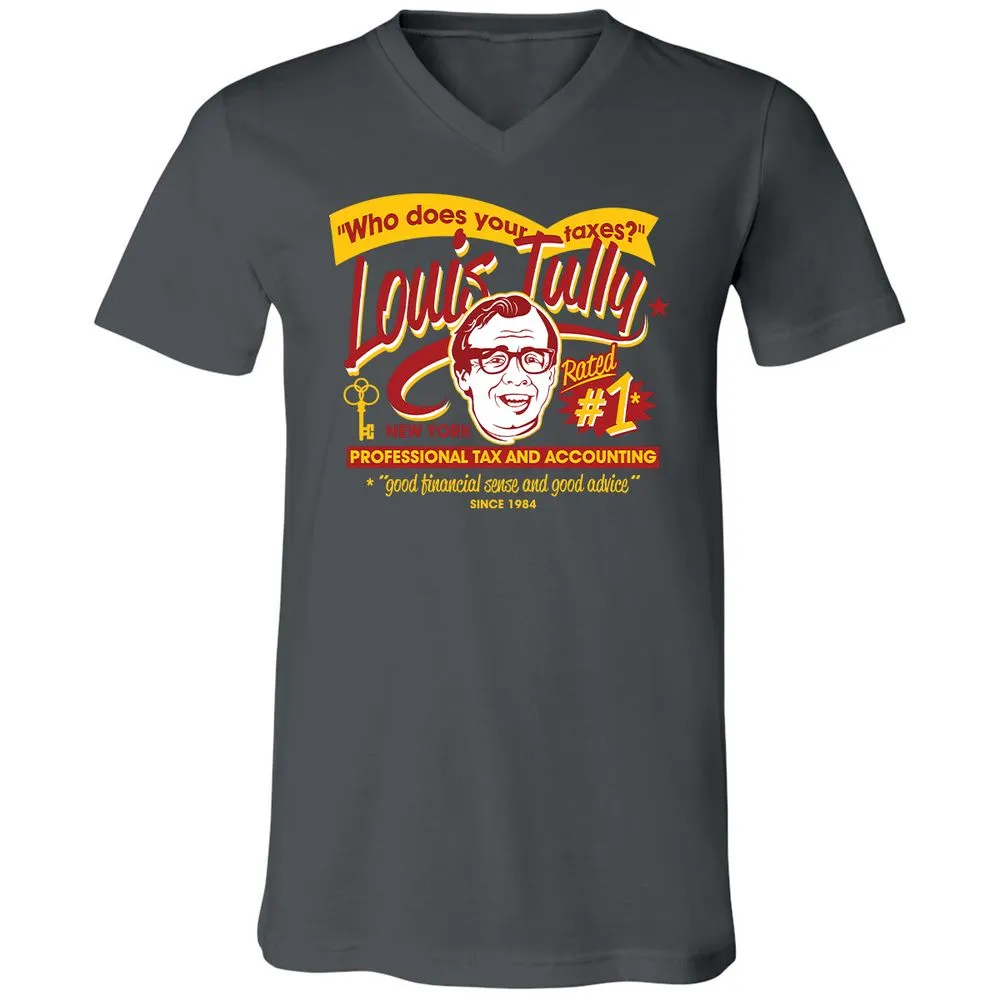 Unisex V-Neck T-Shirt - VRGFDXWB - Asphalt - 12