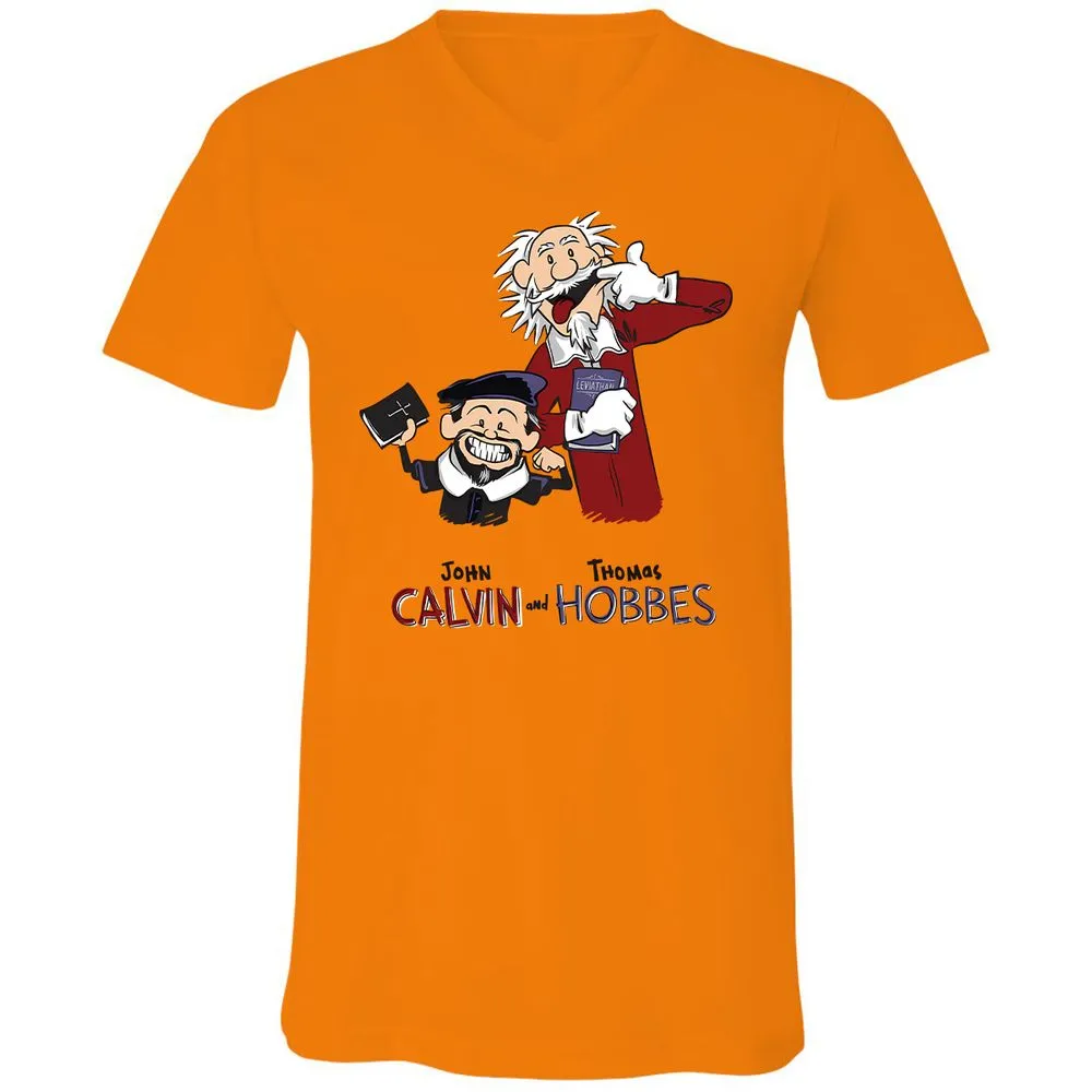 Unisex V-Neck T-Shirt - Y1376KL6 - Orange - 11