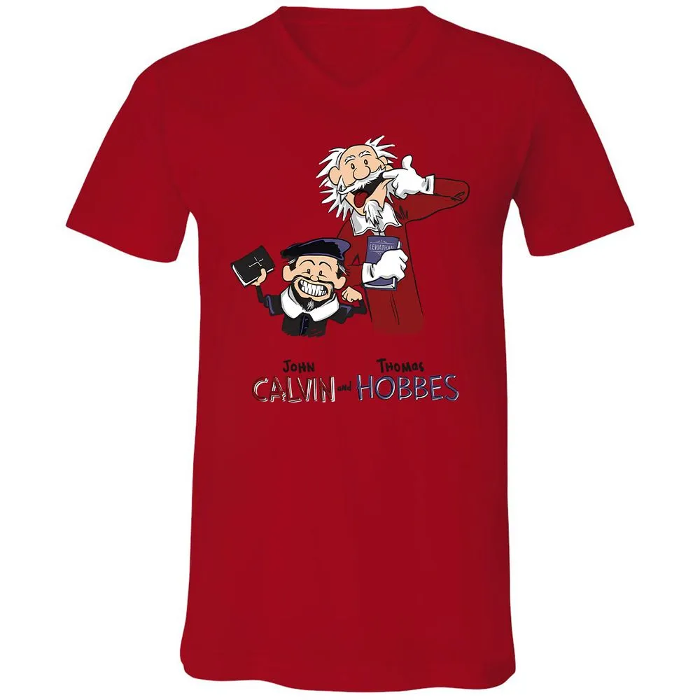 Unisex V-Neck T-Shirt - Y1376KL6 - Red - 3