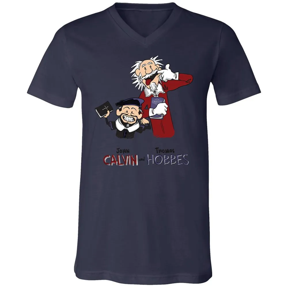Unisex V-Neck T-Shirt - Y1376KL6 - Navy - 9