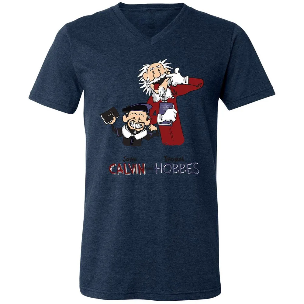 Unisex V-Neck T-Shirt - Y1376KL6 - Heather Navy - 15