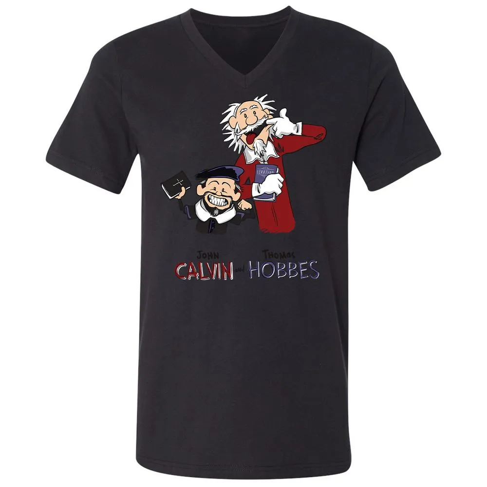 Unisex V-Neck T-Shirt - Y1376KL6 - Black - 16