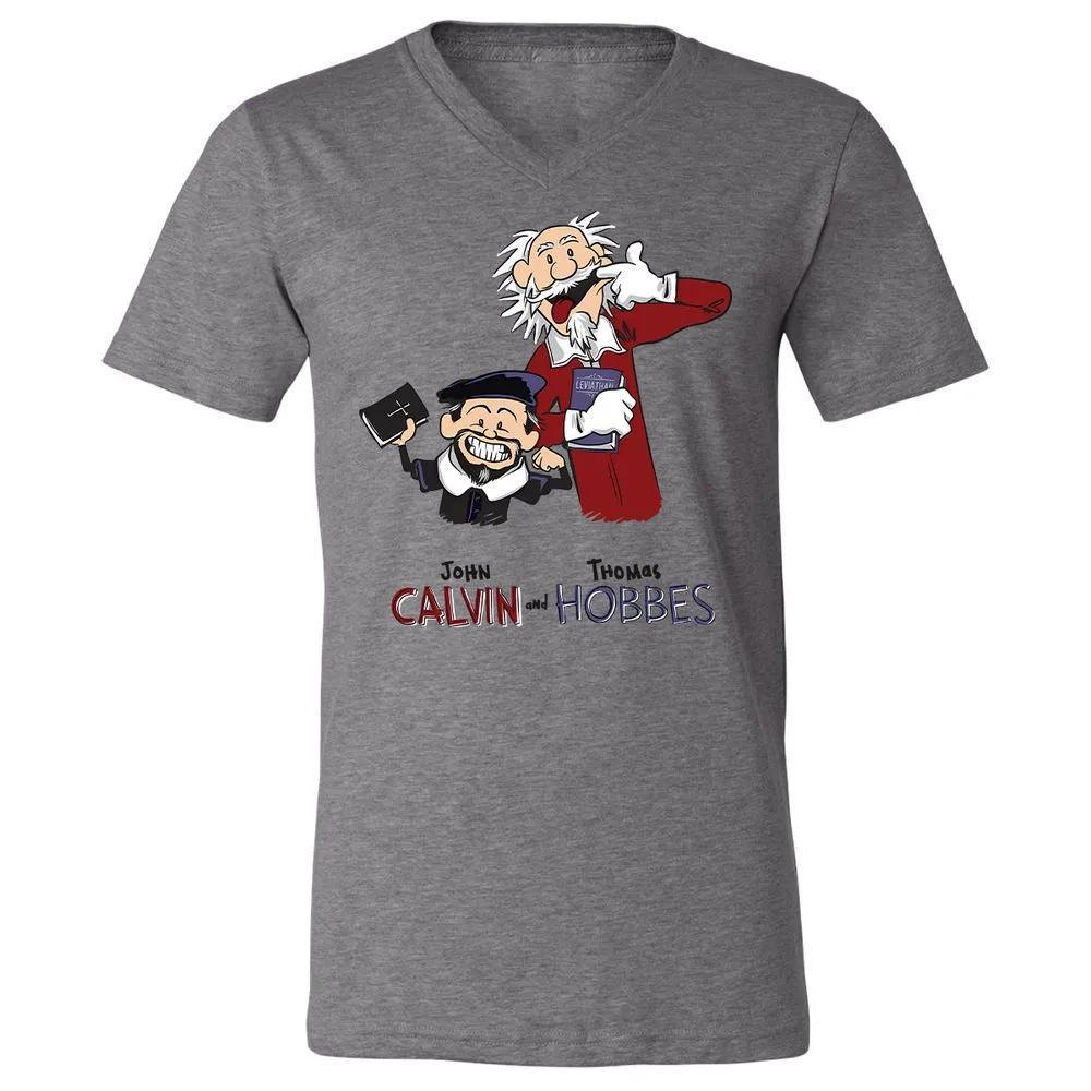 Unisex V-Neck T-Shirt - Y1376KL6 - Deep Heather - 13