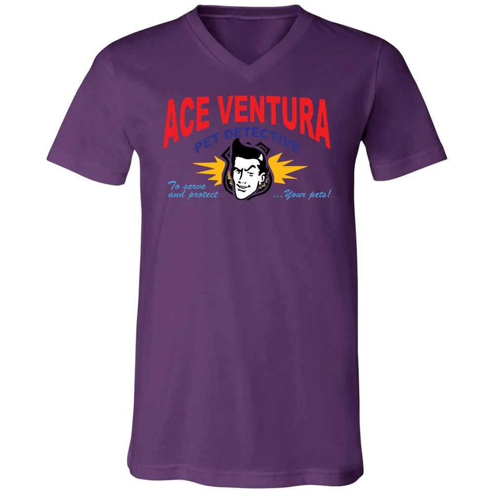 Unisex V-Neck T-Shirt - SJ34DX1Z - Team Purple - 2