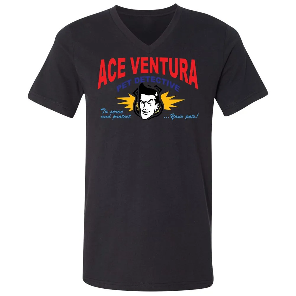 Unisex V-Neck T-Shirt - SJ34DX1Z - Black - 16