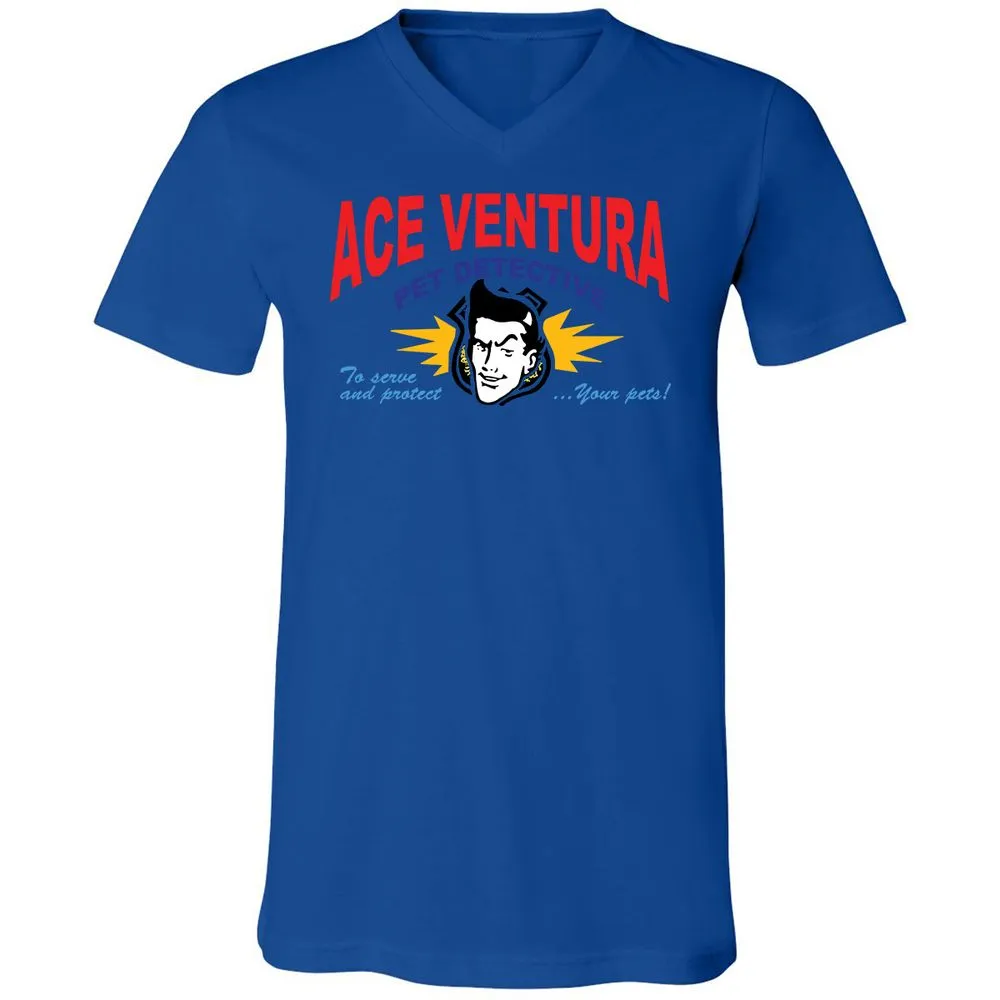 Unisex V-Neck T-Shirt - SJ34DX1Z - True Royal - 4