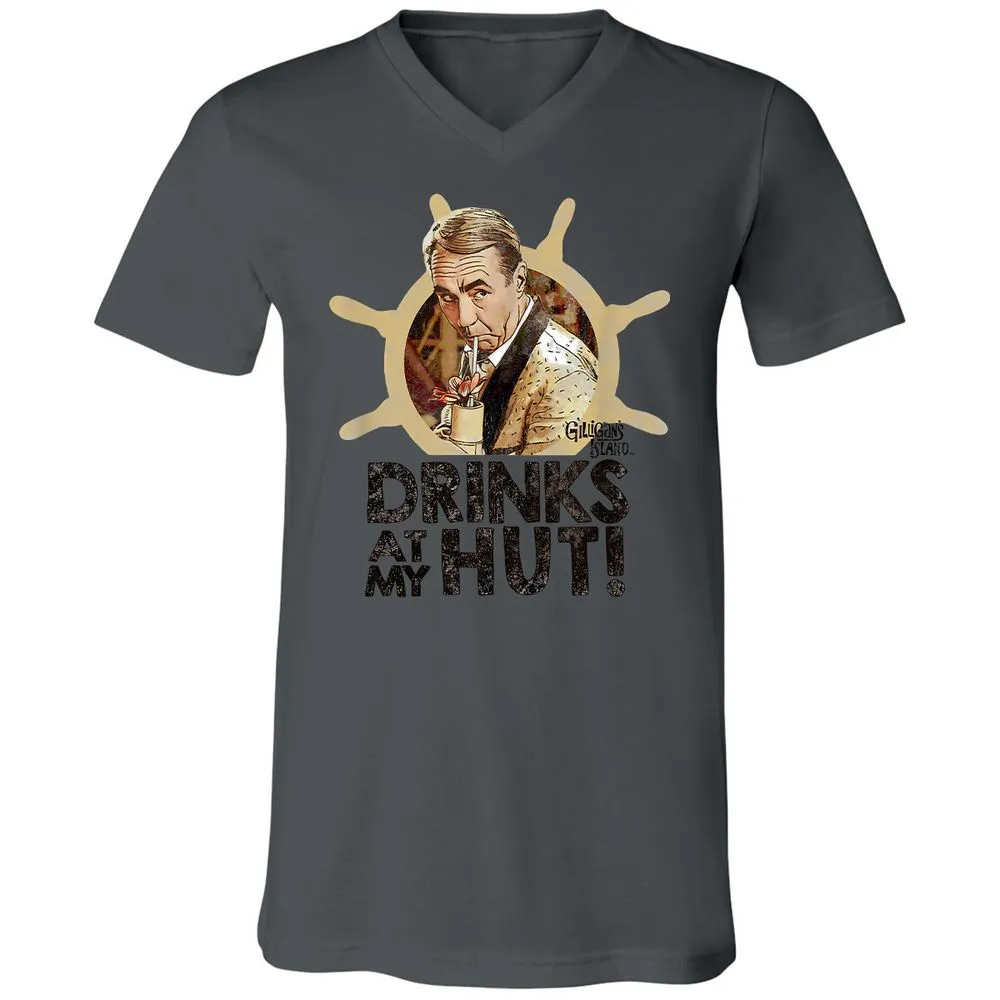 Unisex V-Neck T-Shirt - UD14M7TF - Asphalt - 12