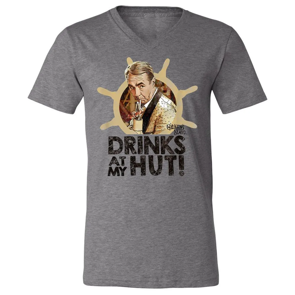 Unisex V-Neck T-Shirt - UD14M7TF - Deep Heather - 13
