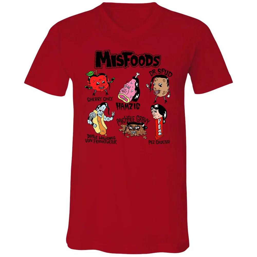 Unisex V-Neck T-Shirt - PX1Y5PCV - Red - 3