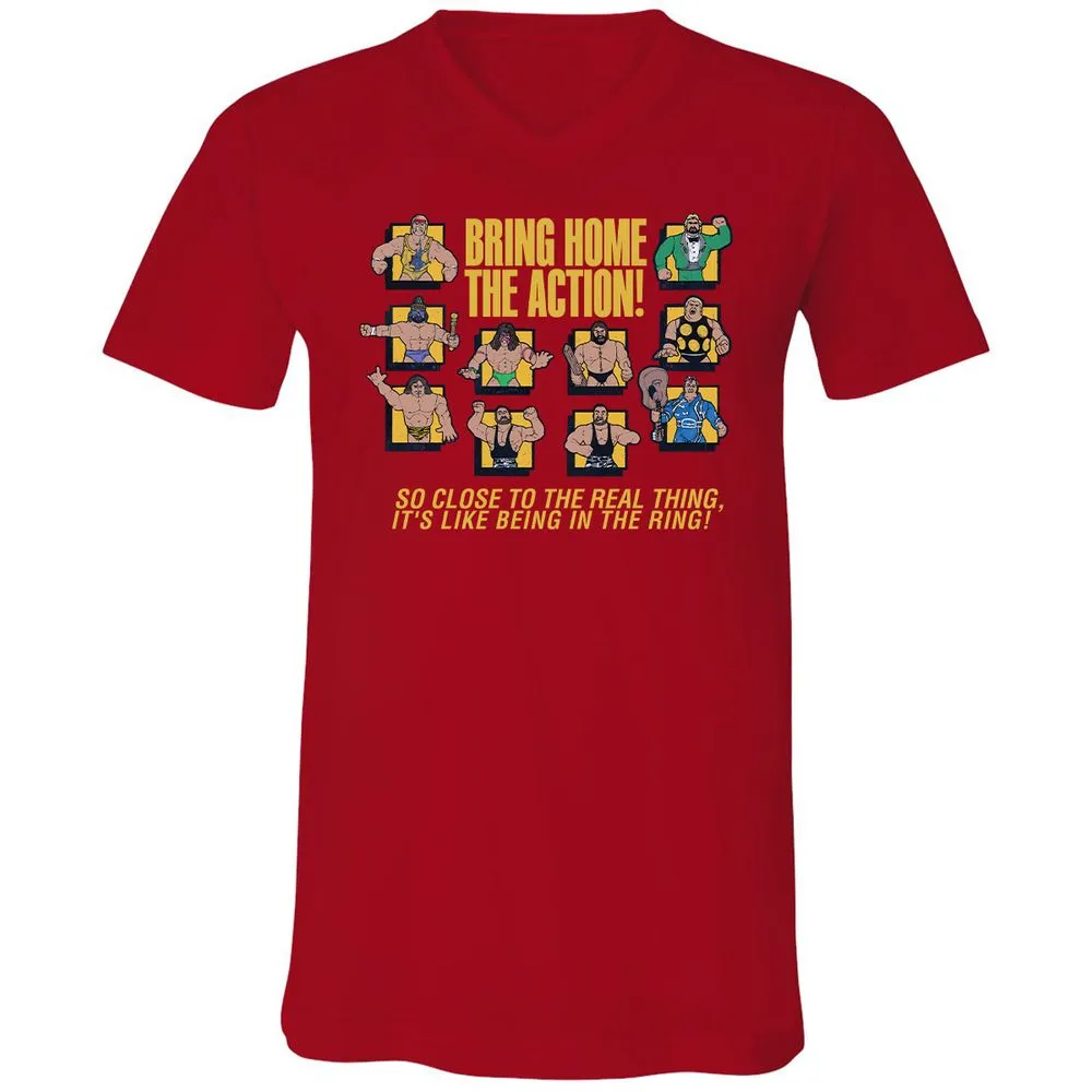 Unisex V-Neck T-Shirt - N9UMZ5KZ - Red - 3