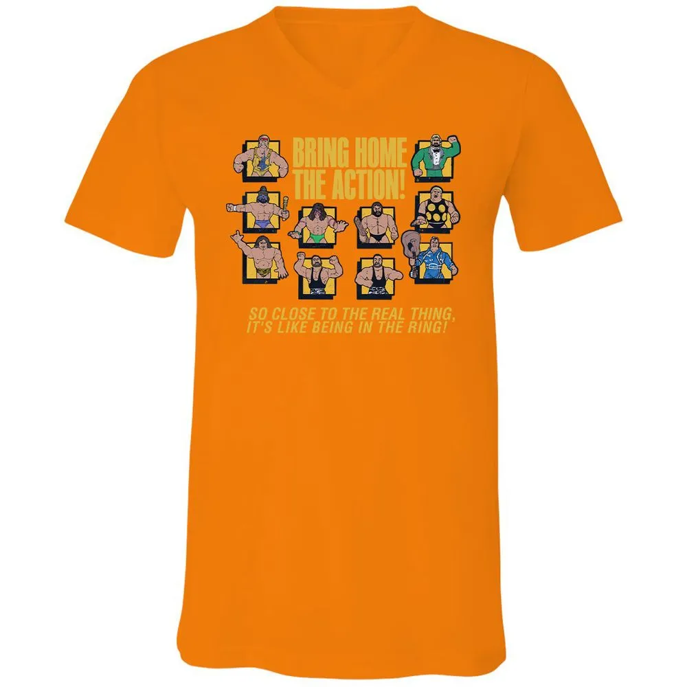 Unisex V-Neck T-Shirt - N9UMZ5KZ - Orange - 11