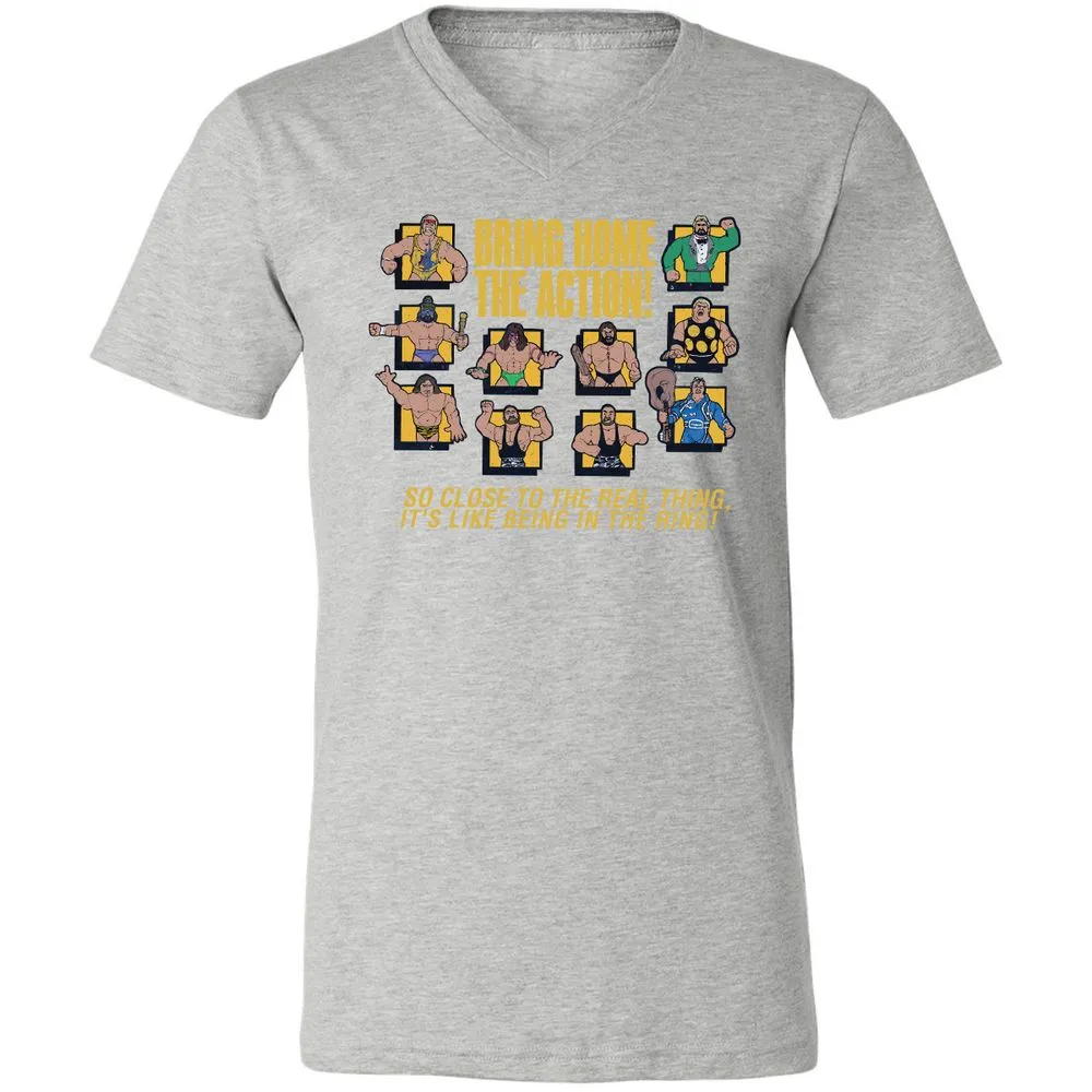 Unisex V-Neck T-Shirt - N9UMZ5KZ - Athletic Heather - 7