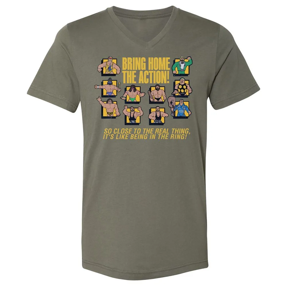 Unisex V-Neck T-Shirt - N9UMZ5KZ - Military Green - 10