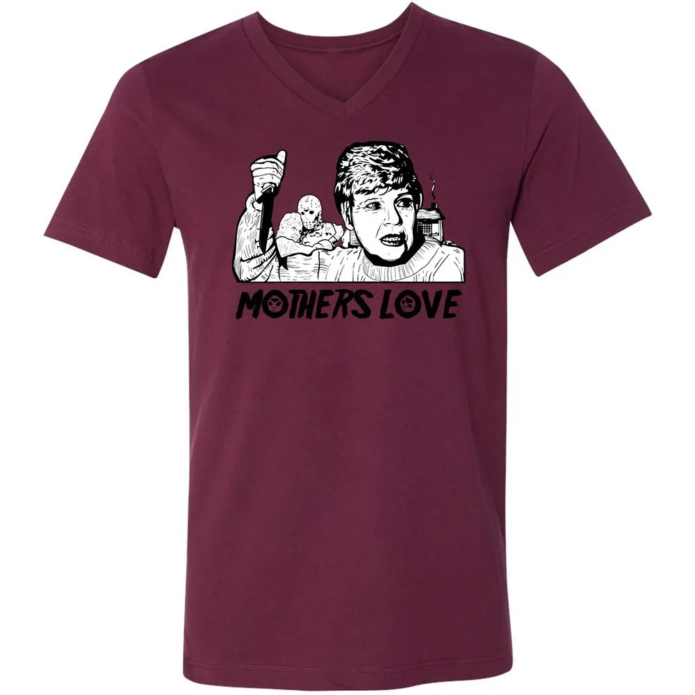 Unisex V-Neck T-Shirt - 9K87UWFA - Maroon - 6