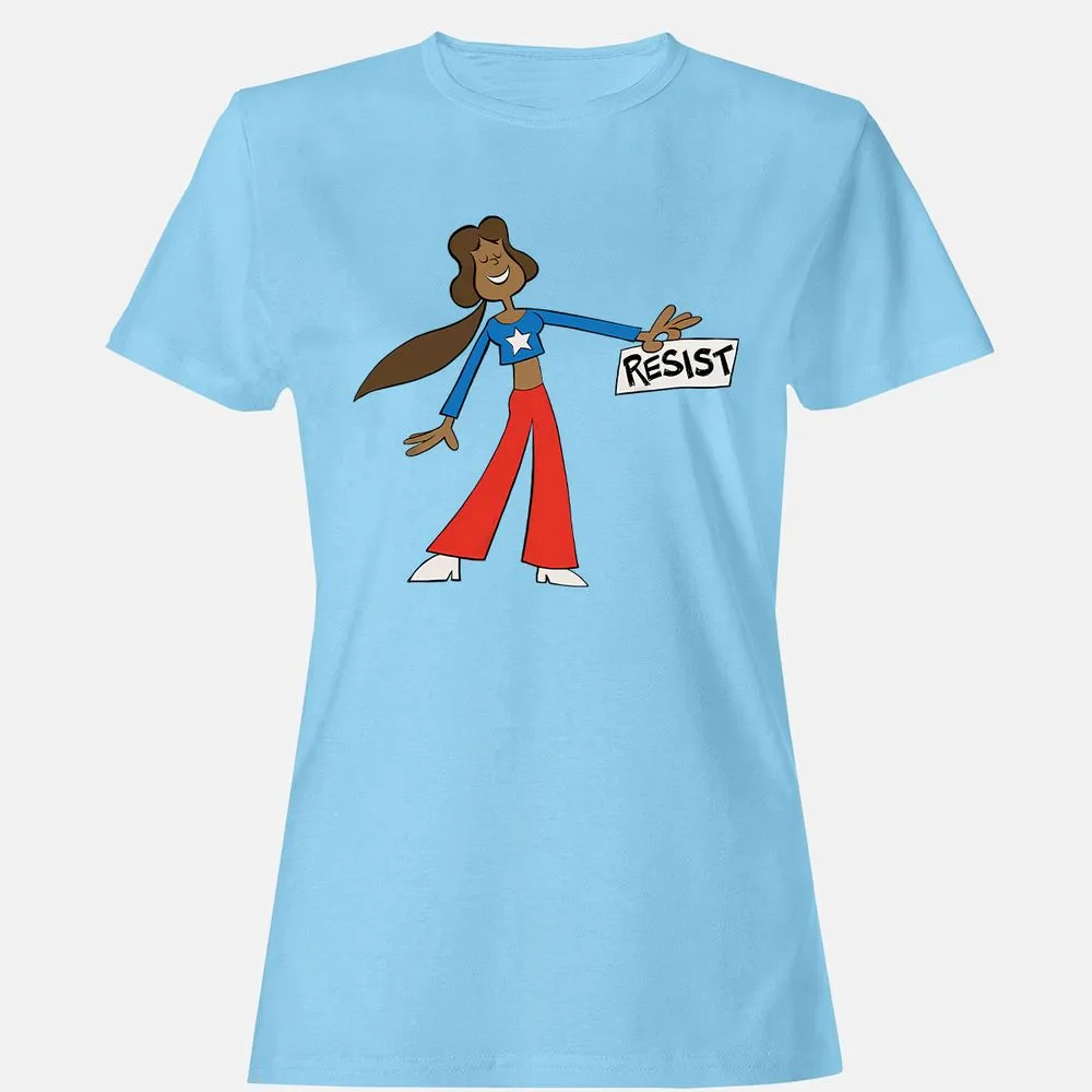 Women's T-Shirt - D7UJL8HR - Light Blue - 8