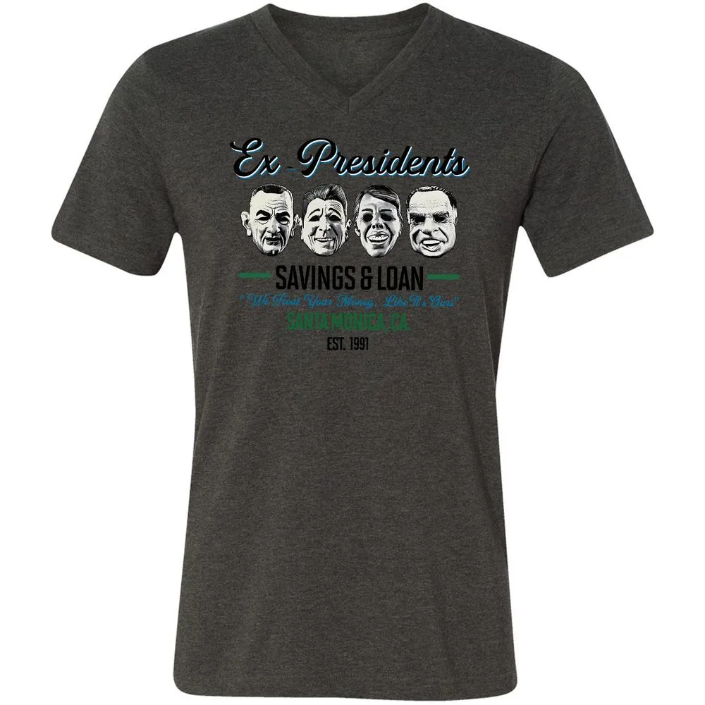 Unisex V-Neck T-Shirt - MLE5JQ85 - Dark Grey Heather - 8