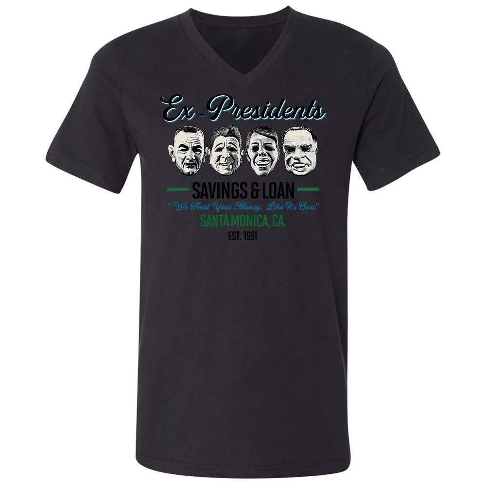 Unisex V-Neck T-Shirt - MLE5JQ85 - Black - 16