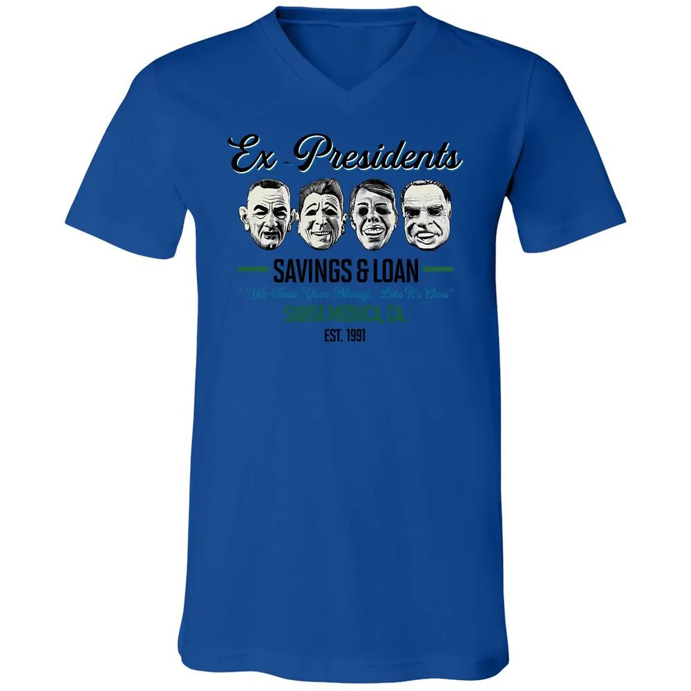 Unisex V-Neck T-Shirt - MLE5JQ85 - True Royal - 4