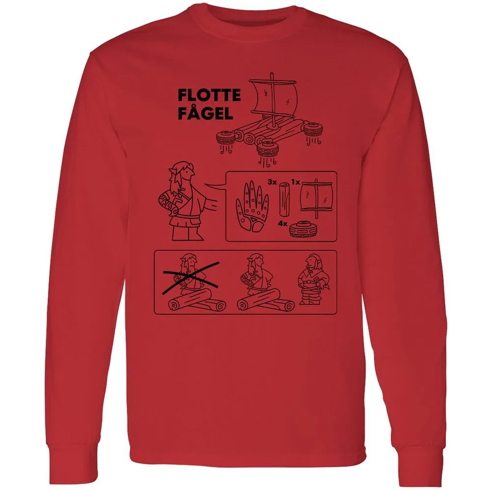 Long Sleeve T-Shirt - GYDLKMRZ - Red - 14