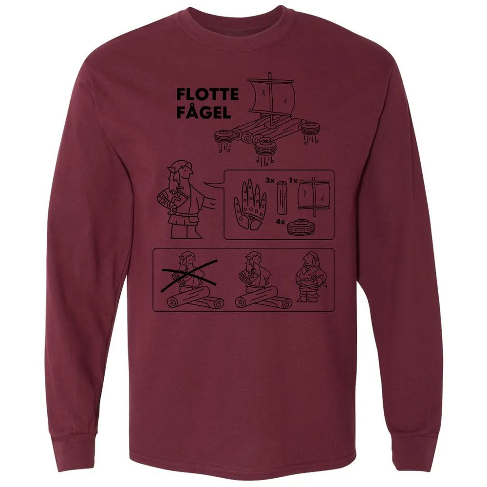 Long Sleeve T-Shirt - GYDLKMRZ - Maroon - 11