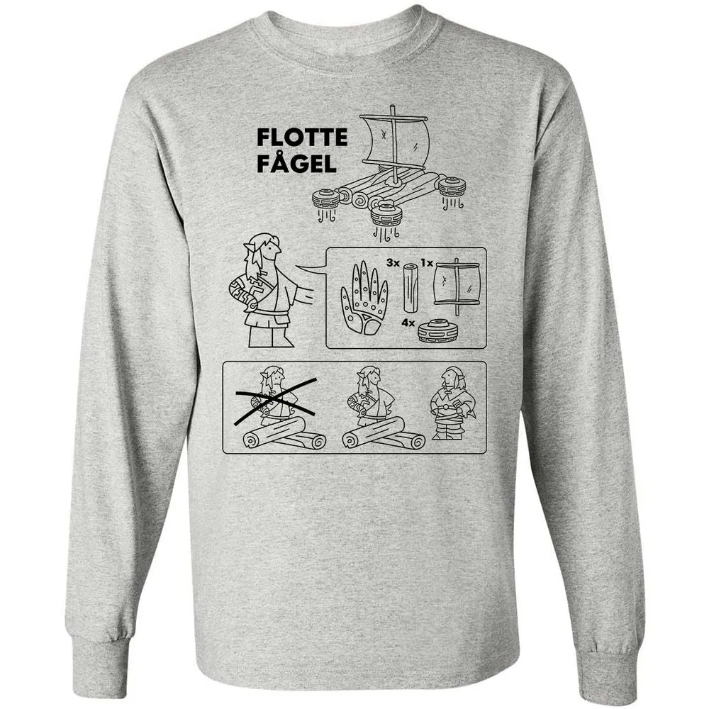 Long Sleeve T-Shirt - GYDLKMRZ - Ash - 5