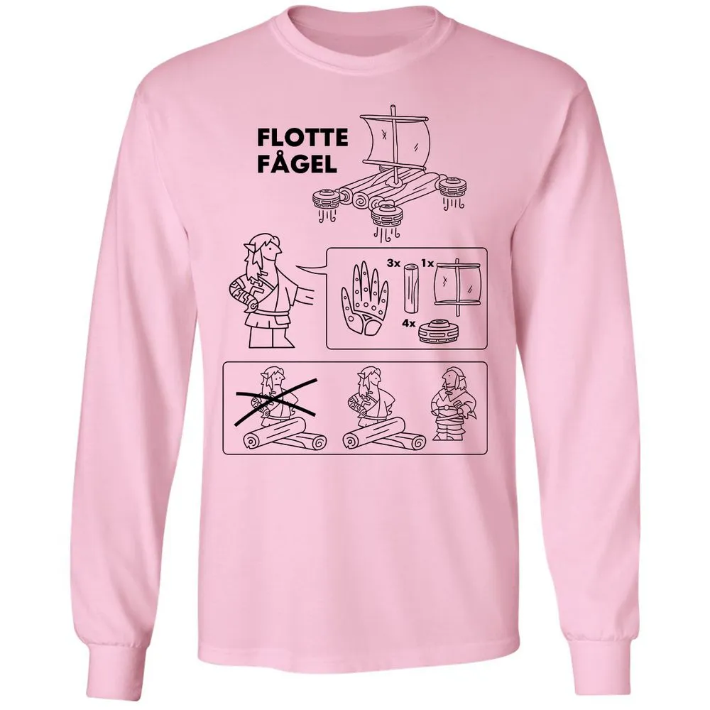 Long Sleeve T-Shirt - GYDLKMRZ - Light Pink - 3