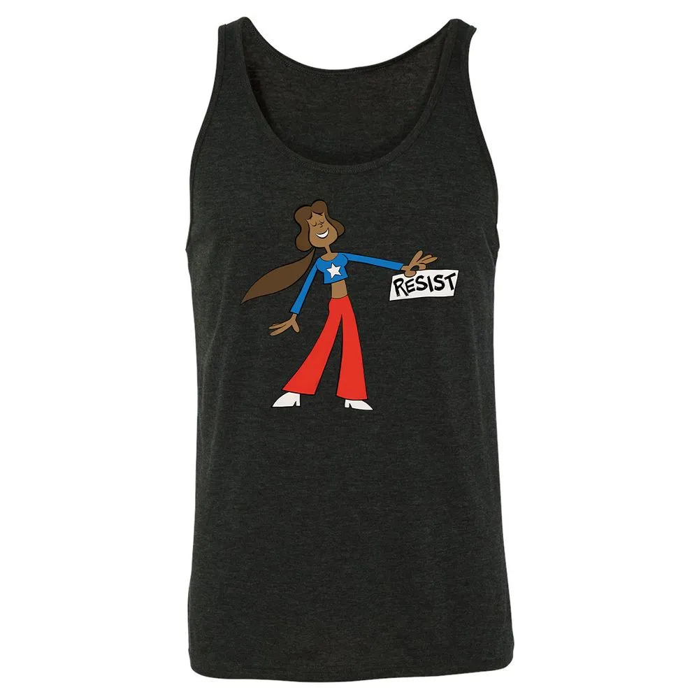 Unisex Jersey Tank - 7E2MV134 - Charcoal Black Triblend - 5