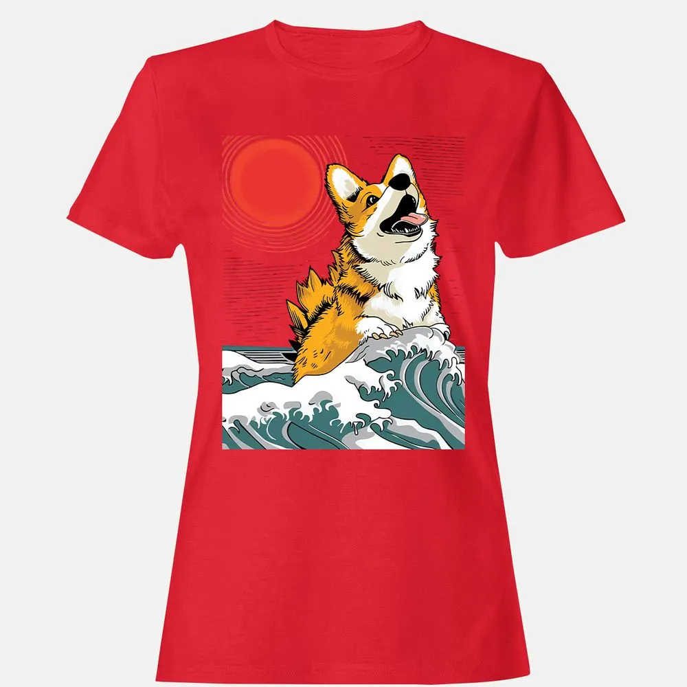 Women's T-Shirt - 566ETGVZ - Red - 13