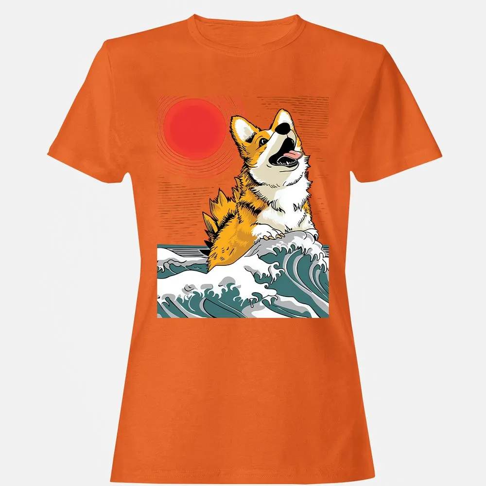 Women's T-Shirt - 566ETGVZ - Orange - 11