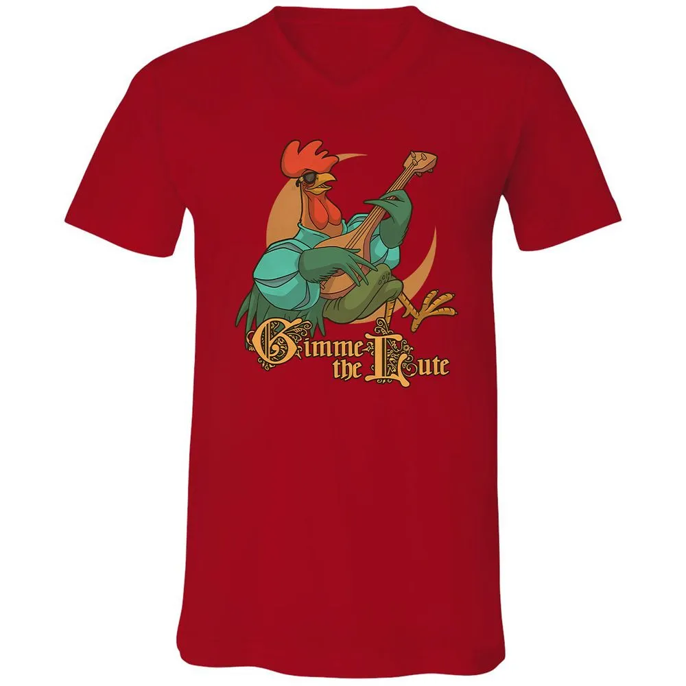 Unisex V-Neck T-Shirt - 6M3M9VZ9 - Red - 3