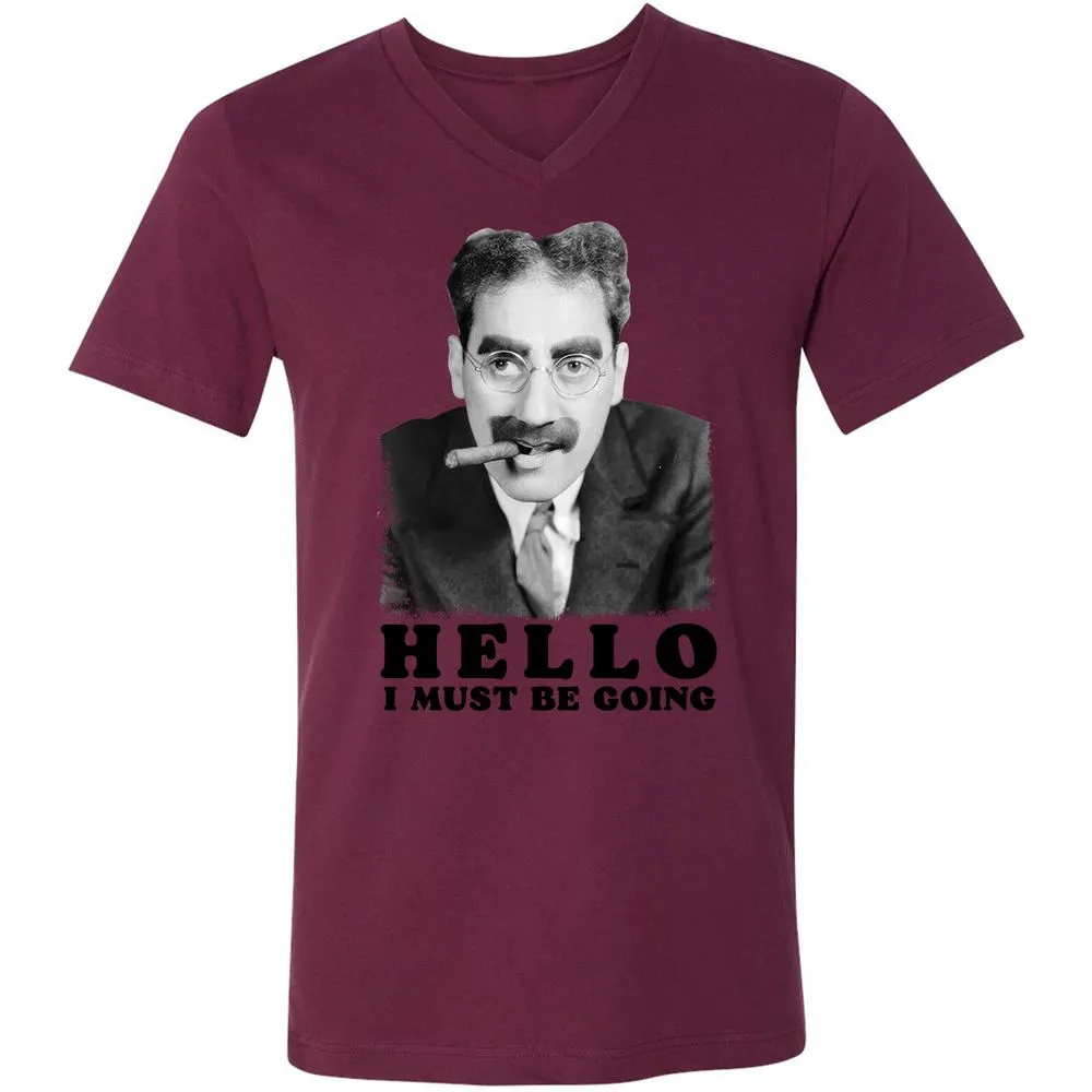 Unisex V-Neck T-Shirt - TAF9SU3S - Maroon - 6