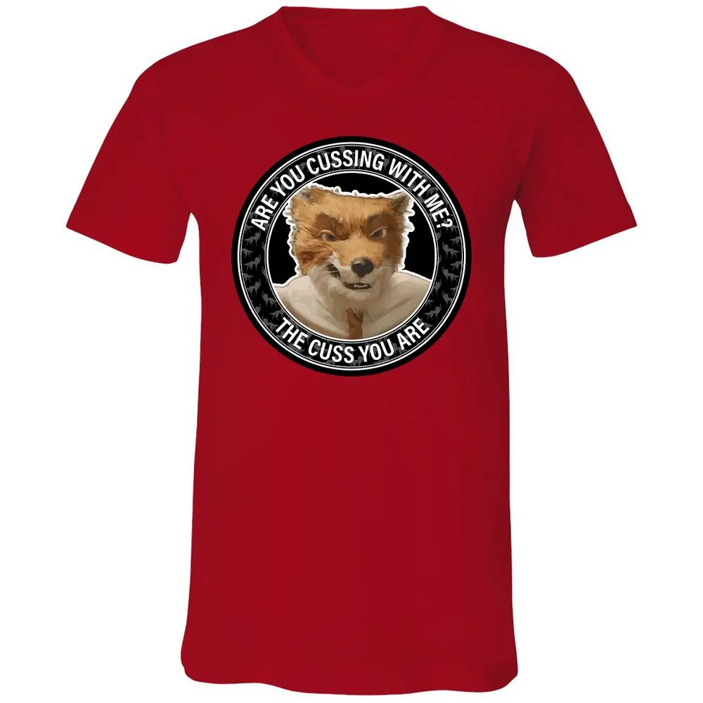 Unisex V-Neck T-Shirt - VPGRCLJQ - Red - 3