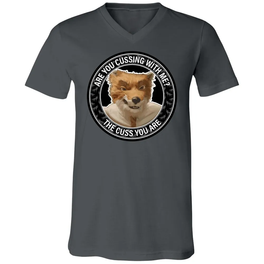 Unisex V-Neck T-Shirt - VPGRCLJQ - Asphalt - 12
