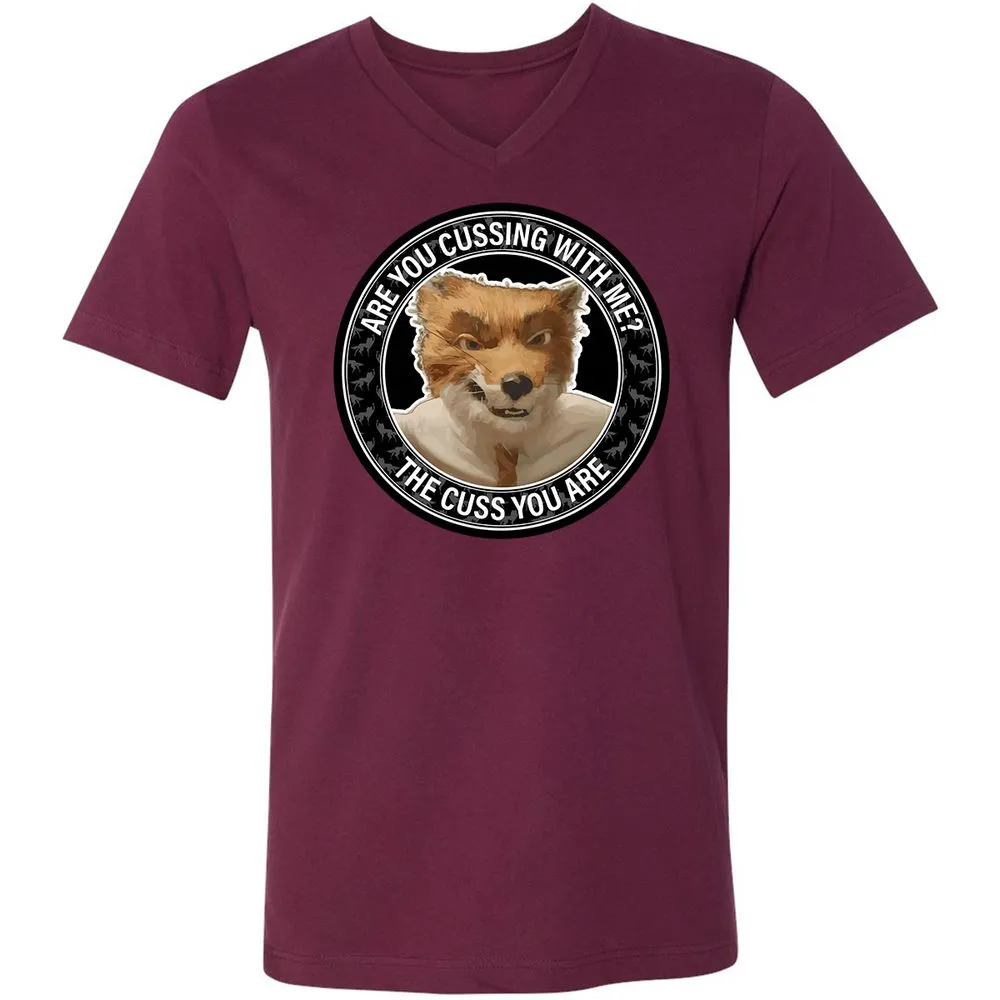Unisex V-Neck T-Shirt - VPGRCLJQ - Maroon - 6
