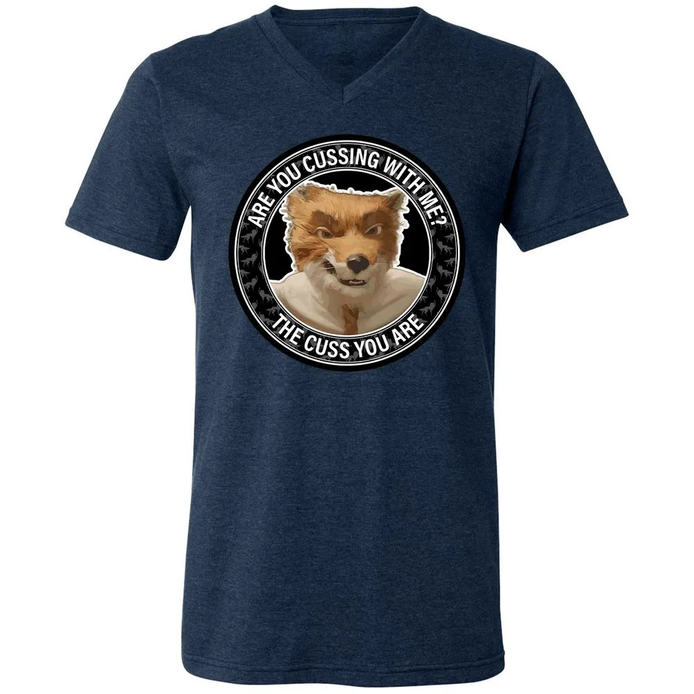 Unisex V-Neck T-Shirt - VPGRCLJQ - Heather Navy - 15