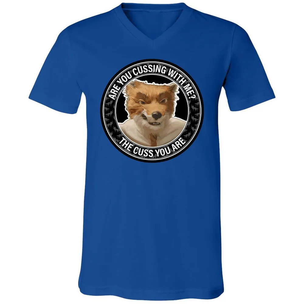 Unisex V-Neck T-Shirt - VPGRCLJQ - True Royal - 4
