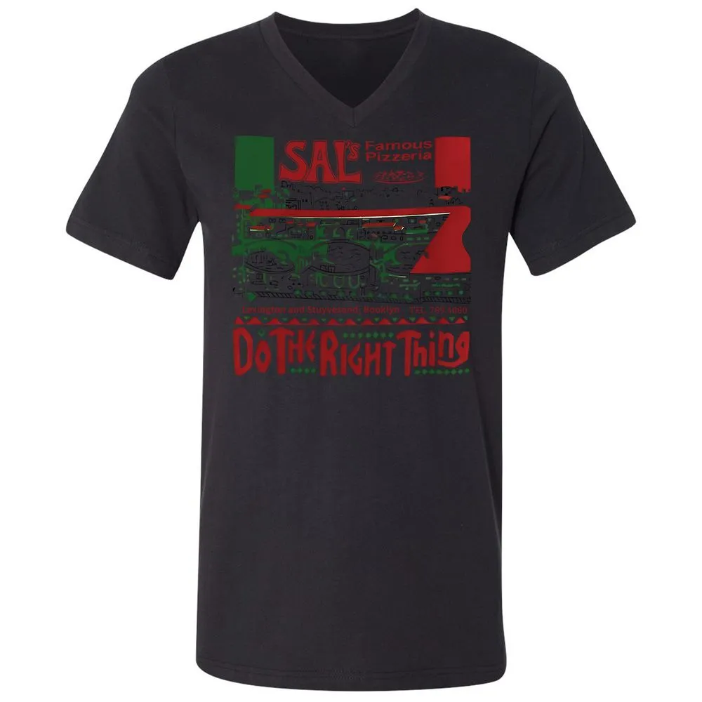 Unisex V-Neck T-Shirt - L24HGJHQ - Black - 16