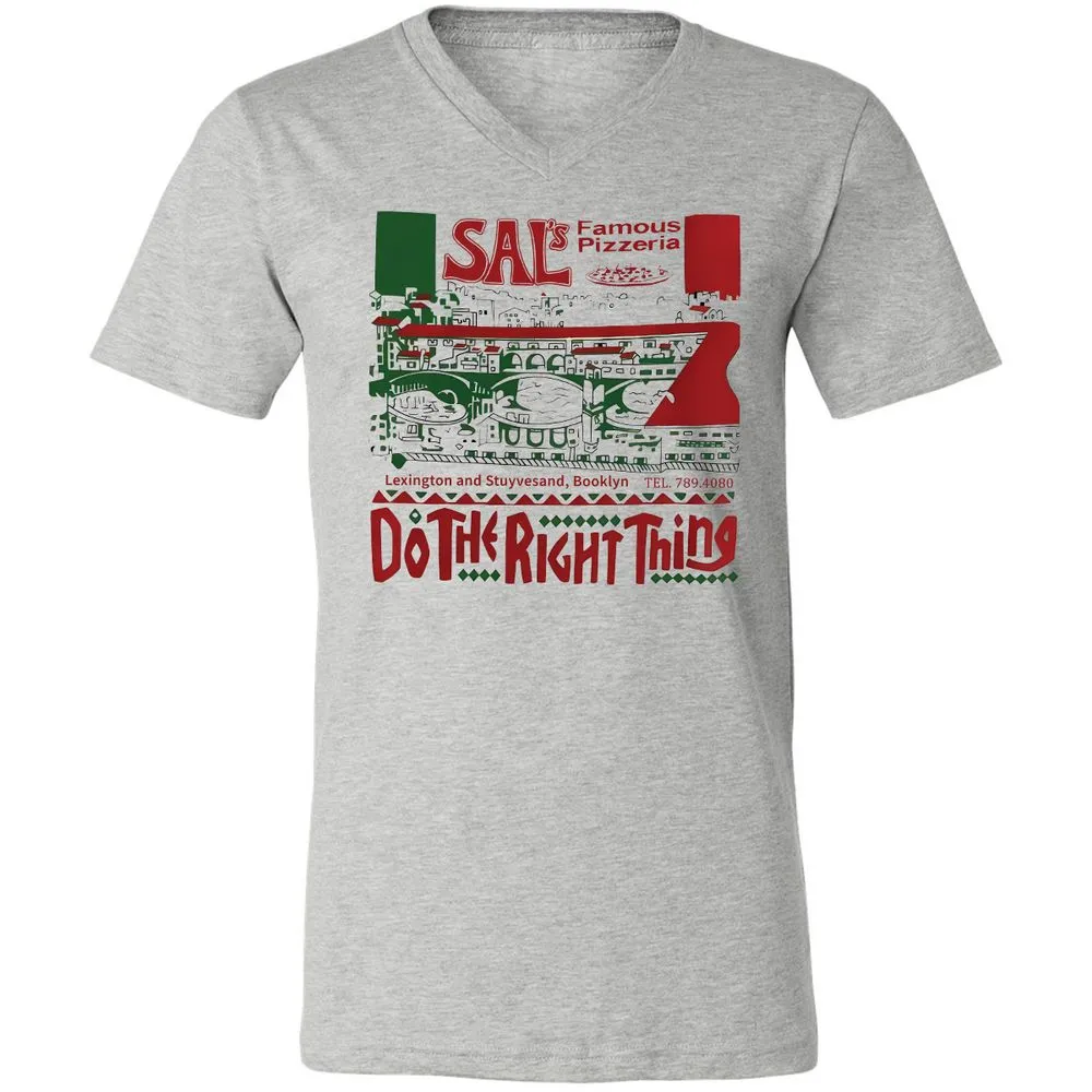 Unisex V-Neck T-Shirt - L24HGJHQ - Athletic Heather - 7
