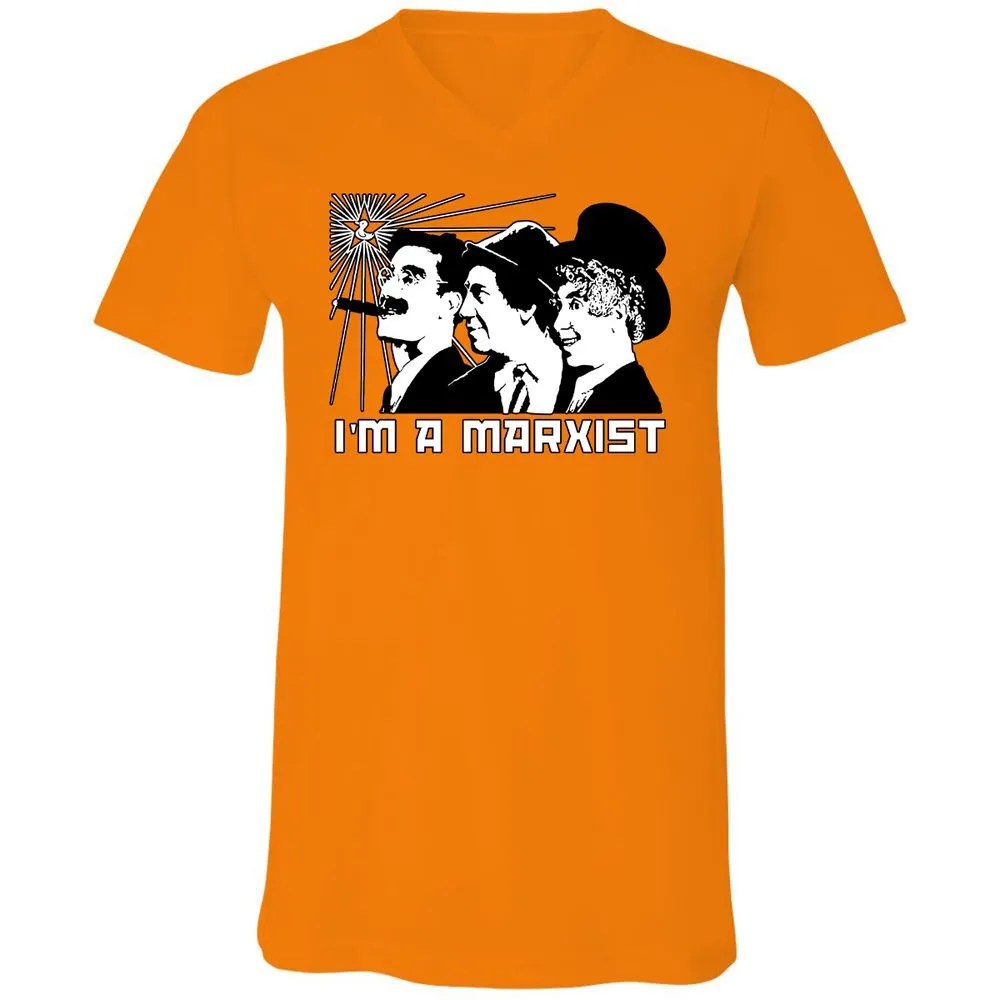 Unisex V-Neck T-Shirt - J9LPN5CU - Orange - 11