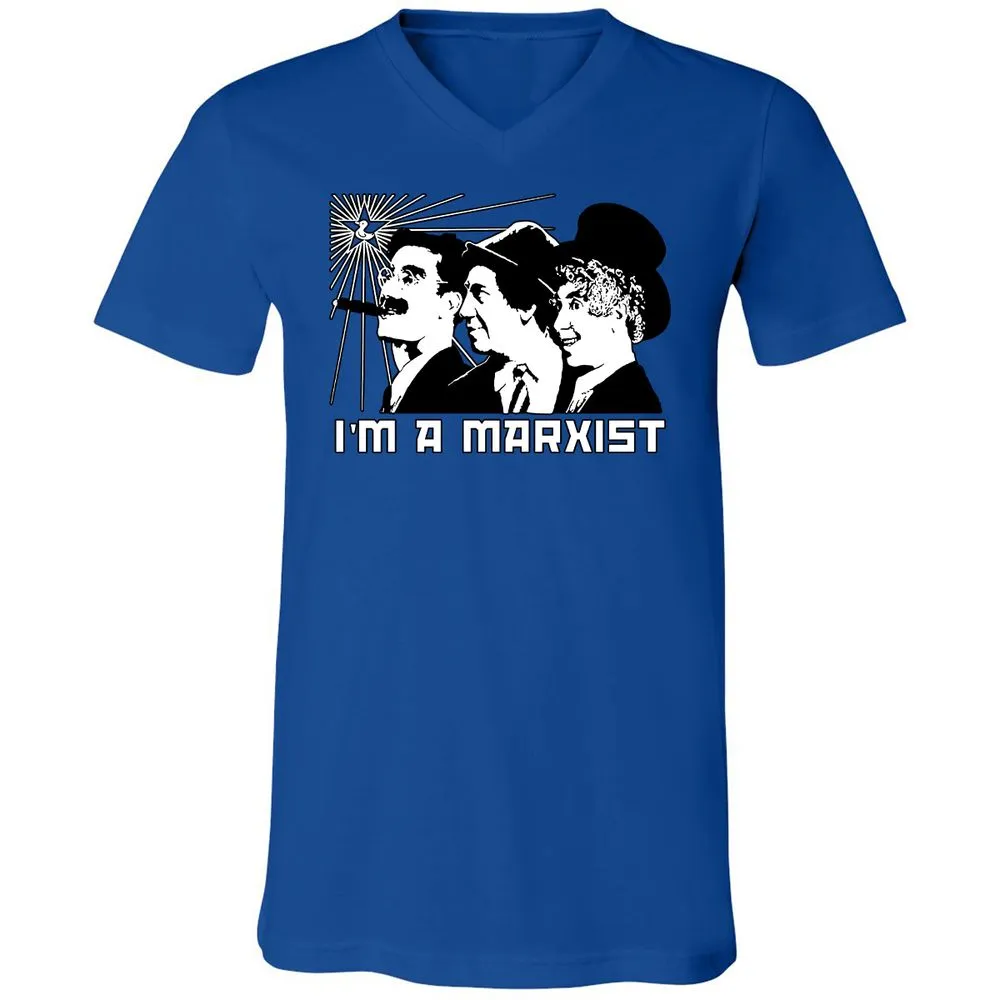 Unisex V-Neck T-Shirt - J9LPN5CU - True Royal - 4