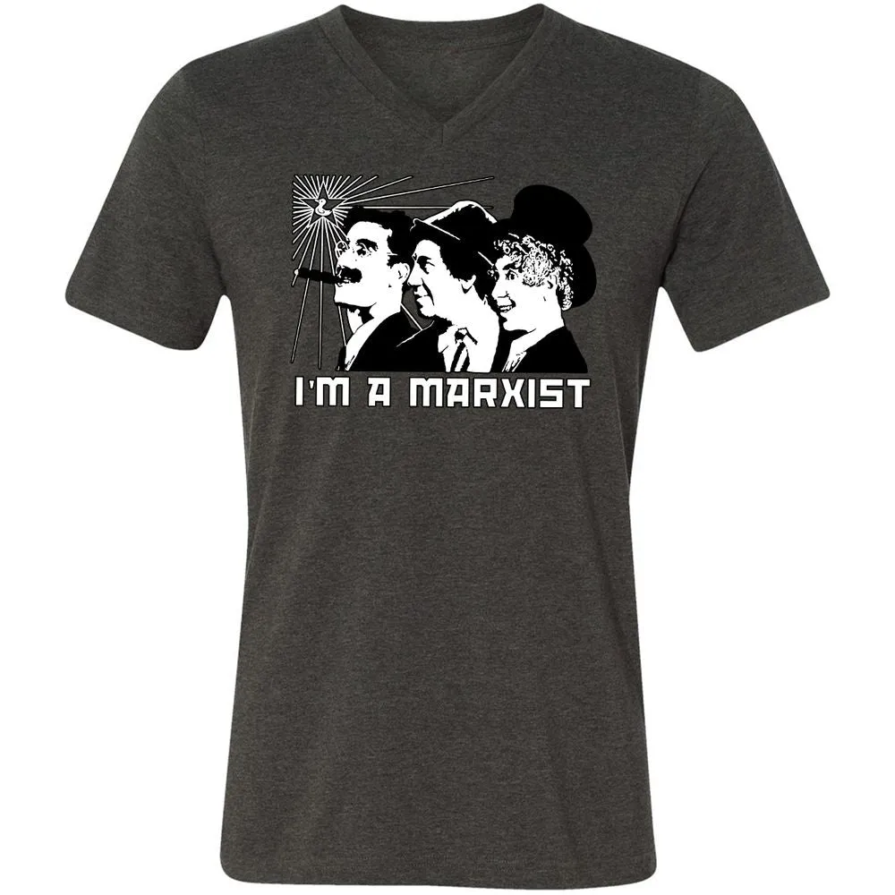 Unisex V-Neck T-Shirt - J9LPN5CU - Dark Grey Heather - 8