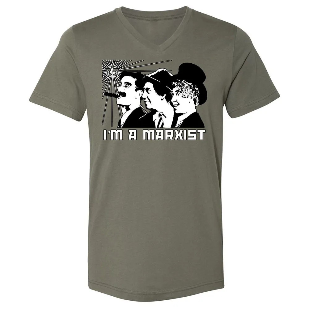 Unisex V-Neck T-Shirt - J9LPN5CU - Military Green - 10