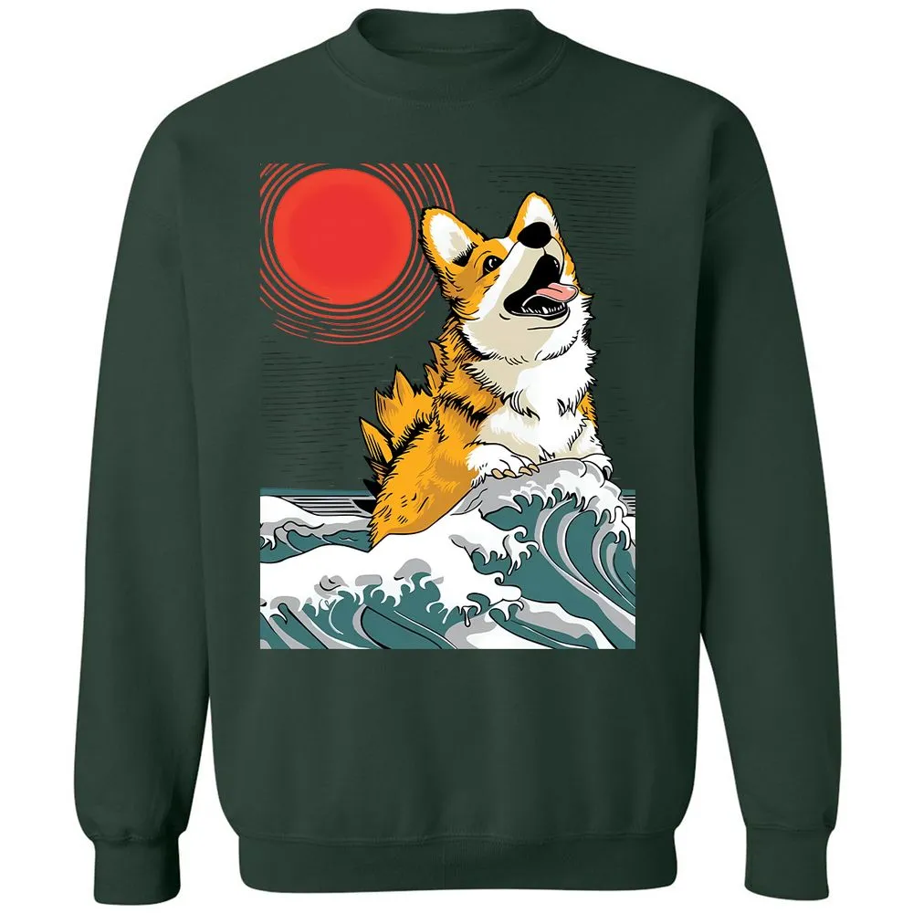 Classic Unisex Sweatshirt - 74J2NTVE - Forest Green - 4