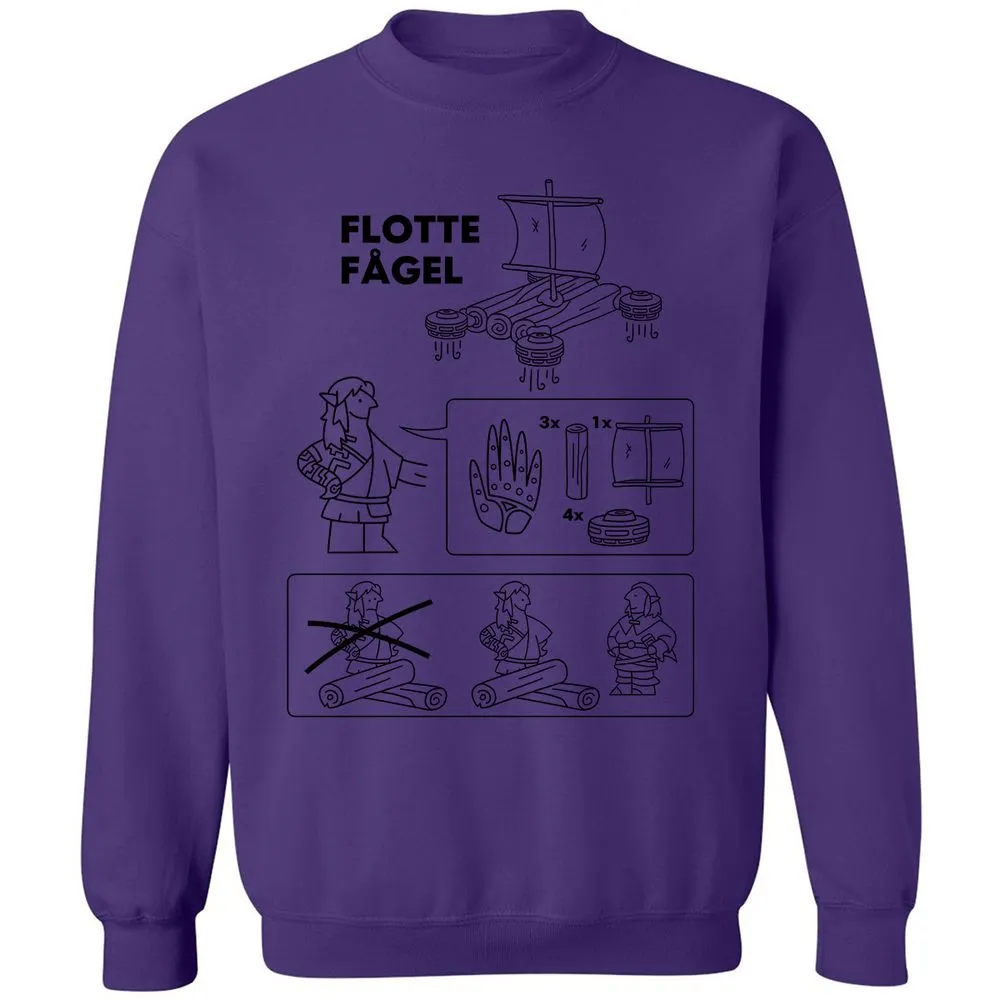 Flotte Fagel Classic Unisex Sweatshirt - Purple - 6